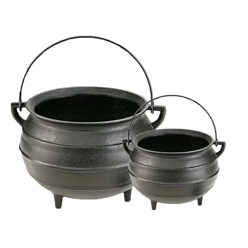 Kit 2 Caldeirão Extramil Tripé Ferro Fundido 1L e 4L Fumil