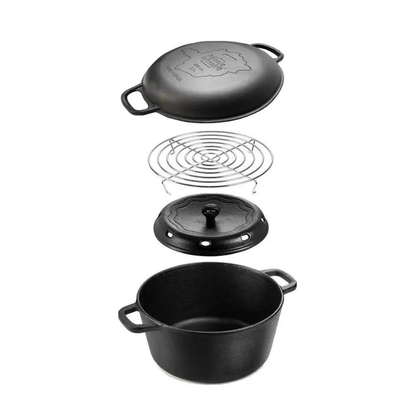 Panela Defumação Mg Caçarola Frigideira 29X17Cm 8L Fumil