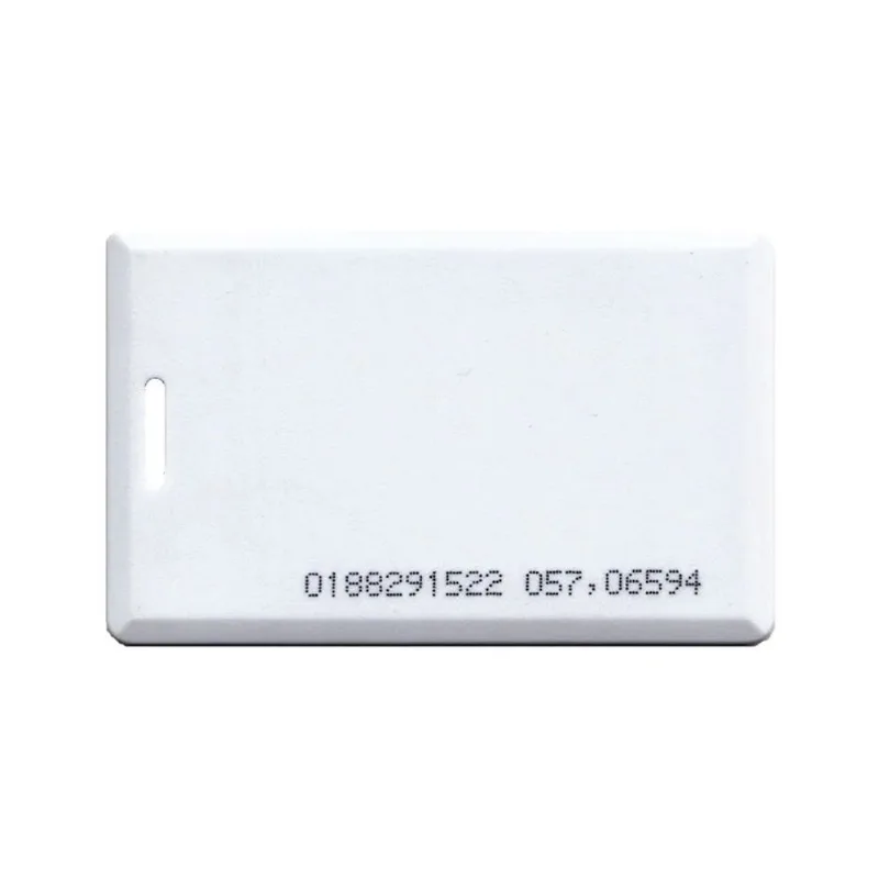 Kit 100 Cartões Ponto PVC Proximidade Clamshell RFID 125kHz
