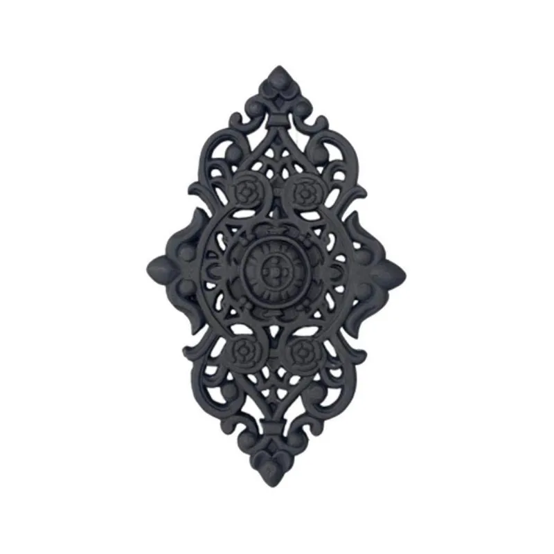 Florão Médio Em Ferro Fundido 41x25cm Ornamento Para Decoração Estilo Industrial Borlen Brasil