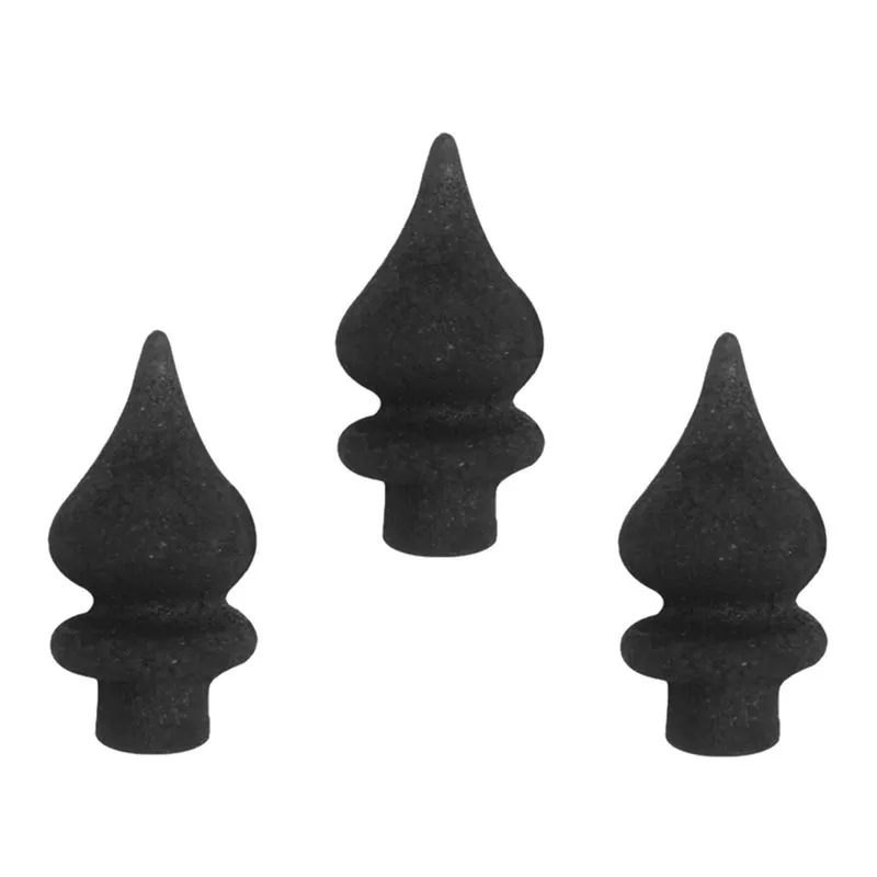 Kit 3 Ponteiras Ponta De Lança Ferro N31 Grade Portão 12cm