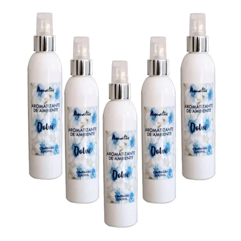 Kit 5 Aromatizador De Ambientes Aroma Dolve Frasco 200ml