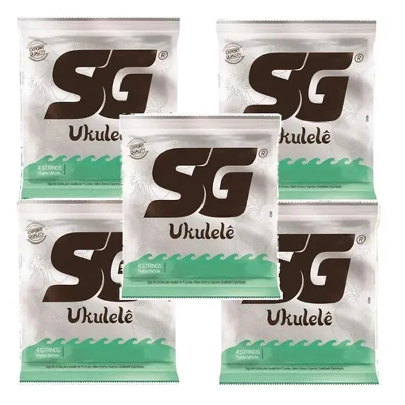 Kit 5 Encordoamento Sg Strings 029 / 029 Para Ukulele Tenor