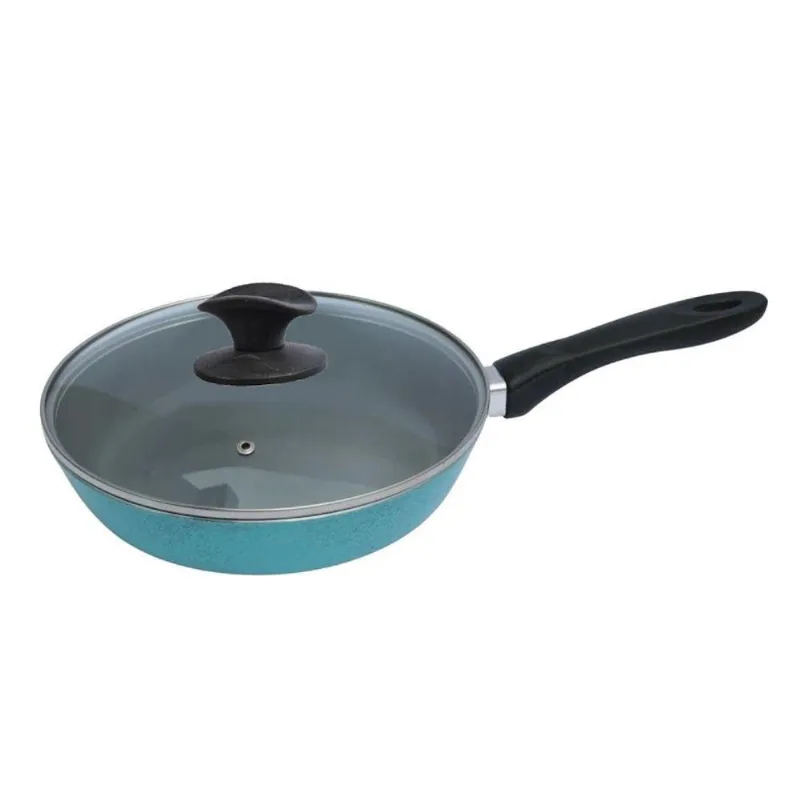 Frigideira Antiaderente Cerâmica CB 24CM Alumínio 3,6L Turquesa Javali
