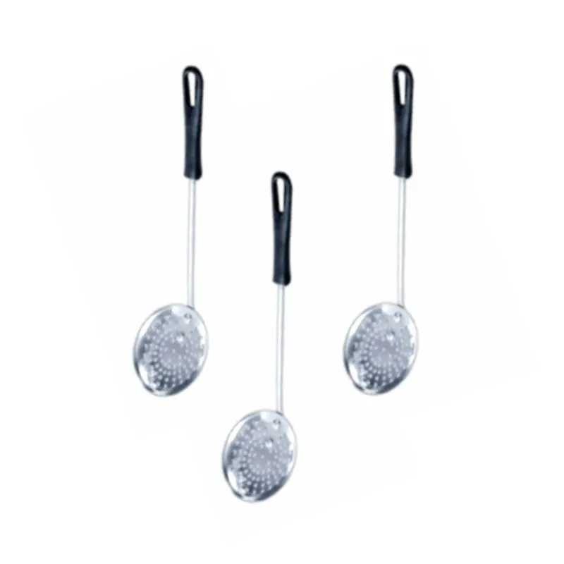 Kit 3 Escumadeira Alumínio Fundido Polida Cozinha Cb 33cm