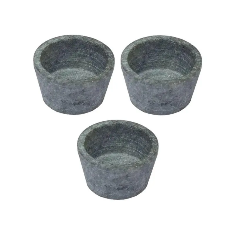 Kit 3 Mini Molheira MPS80E3INDSJ para Molho Pedra Sabao Propriedades Termicas para Mesa Industria