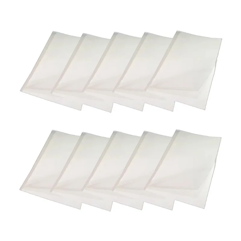 Kit 10 Capas Encadernação Térmica Até 300 Folhas A4 Branca