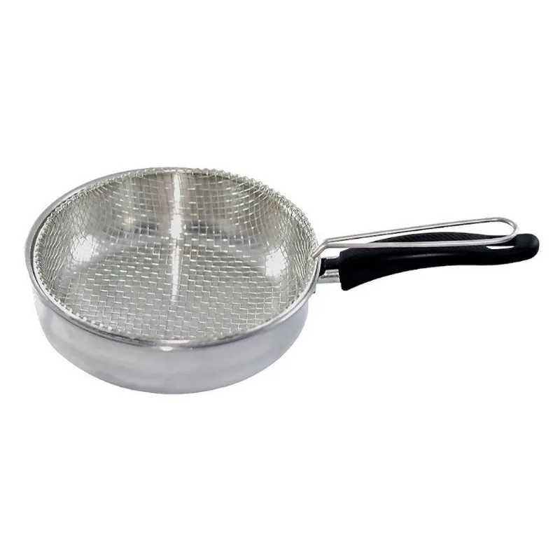 Frigideira Fritadeira 161GLB Alumínio Polido 2,1L 22cm com Cesto Tela Prata