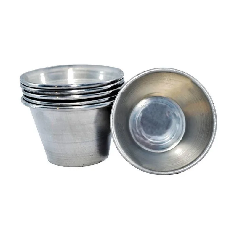 Forma para Petit Gateau Padrão Alumínio Fundido 6 Peças para Sobremesa 100ML