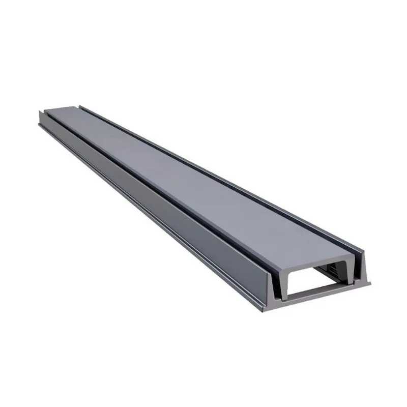 Grelha Linear Invisível Oculta 3255GDA Captação de Água Acabamento Perfeito Cinza com Caixilho GDA