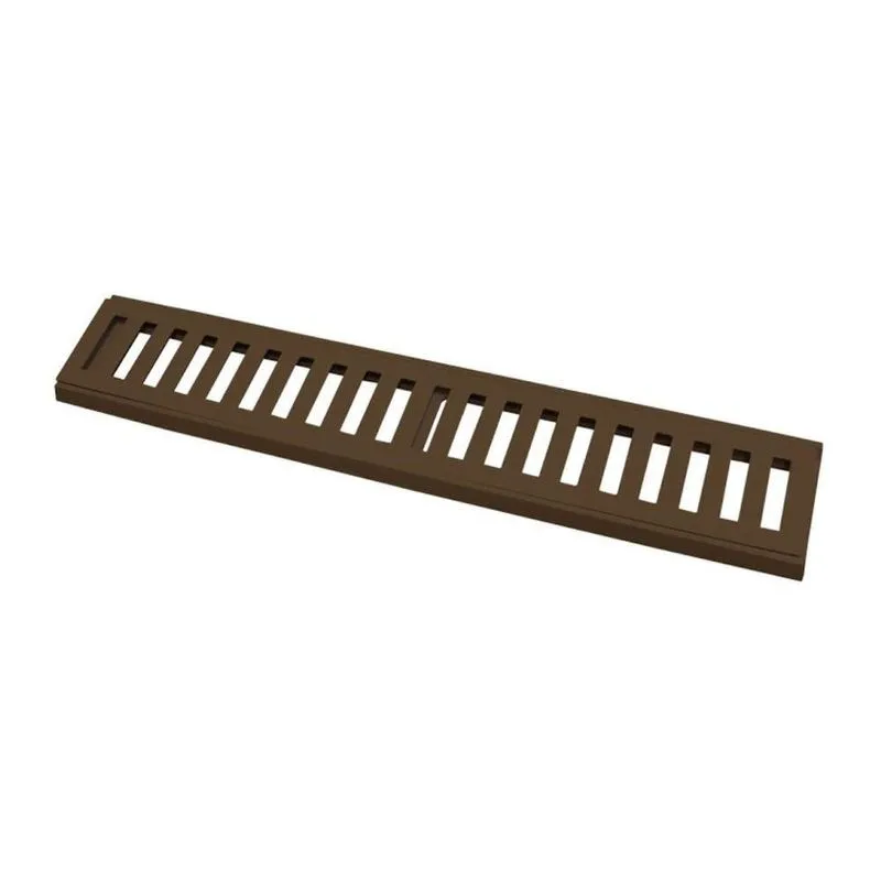 Ralo Grelha Linear 7634gda Com Captação De Águas Pluviais 500kg Marrom Gda Industria E Distribuidora