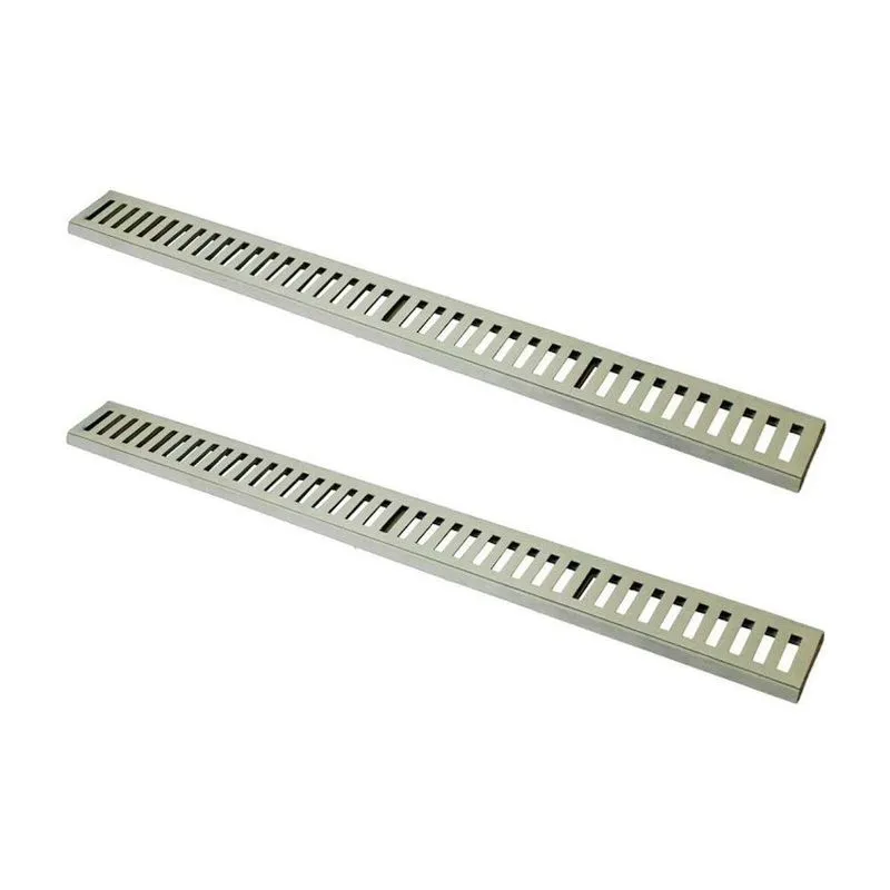 Kit Ralo Grelha Linear 3285x2gda Com Caixilho Em Alumínio Bege Gda Industria E Distribuidora
