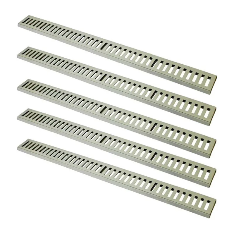 Kit Ralo Grelha Linear 3301X5GDA com Caixilho em Alumínio Bege GDA Industria e Distribuidora