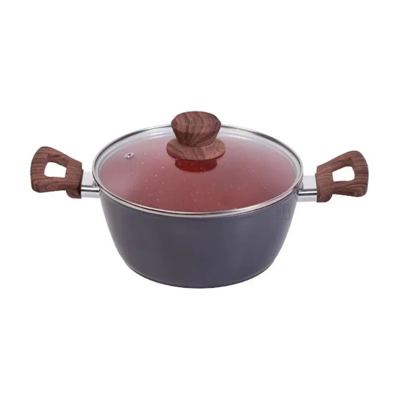 Caçarola Nano Cerâmica Antiaderente Tampa de Vidro 20CM 2,3L Duralar