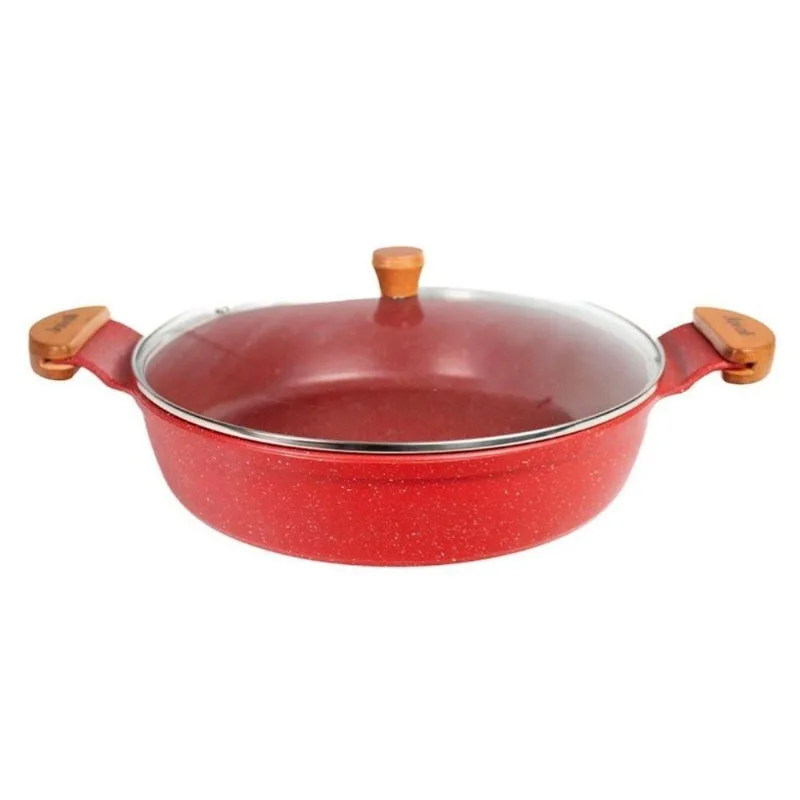 Frigideira Rubi Gourmet Alumínio Antiaderente Teflon 30CM 4,8L Javali