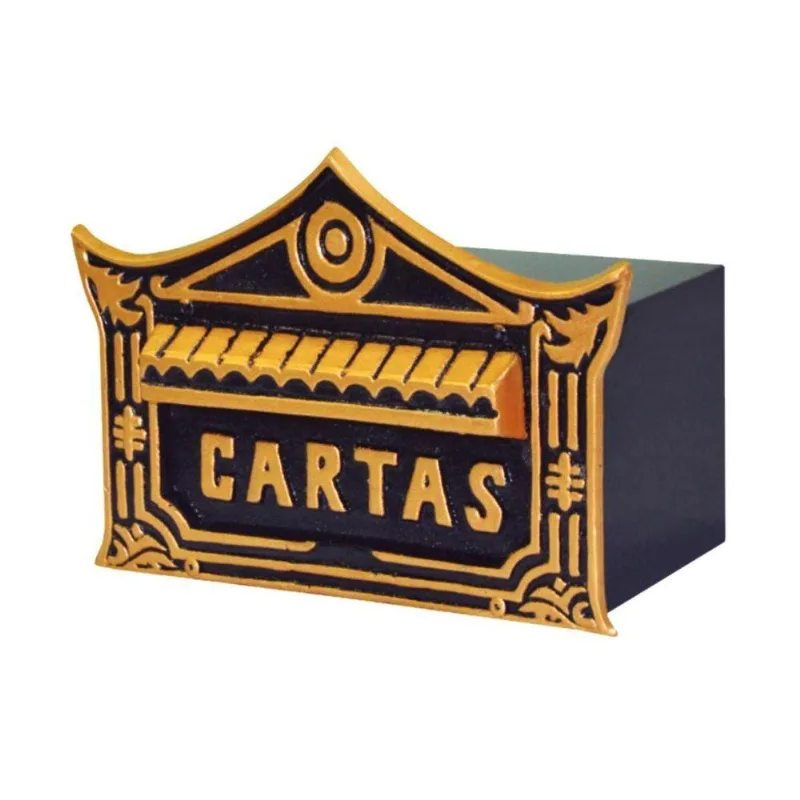 Caixa De Correio Para Cartas Chinesa Ouro Detras 30x25x12cm