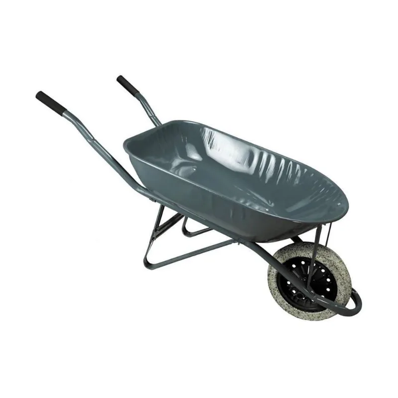 Carrinho De Mão Em Aço Carbono Pneu Maciço Chapa 24mm 60l