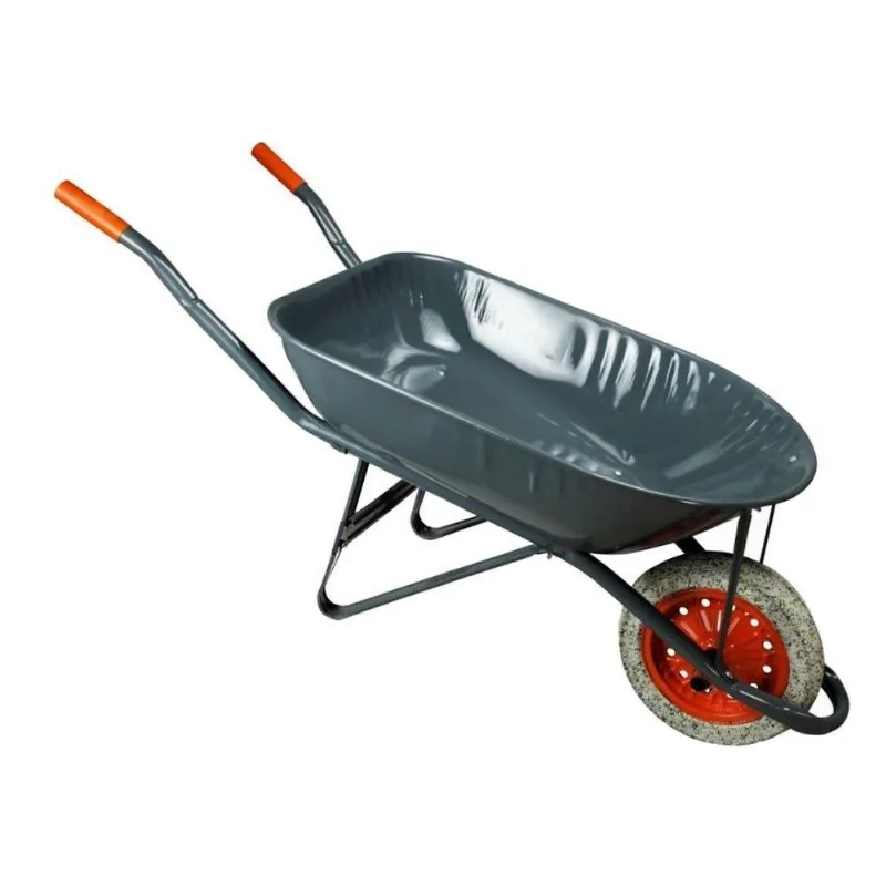 Carrinho De Mão Em Aço Carbono Pneu Maciço Chapa 26mm 60l