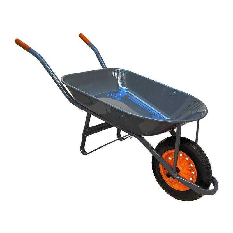 Carrinho De Mão Em Aço Carbono Pneu E Câmara Chapa 26mm 60l