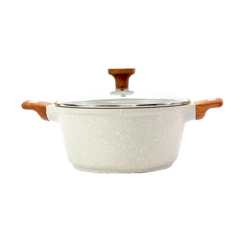 Caçarola Temperatti Bianco Alumínio Antiaderente Cerâmico 20CM Javali