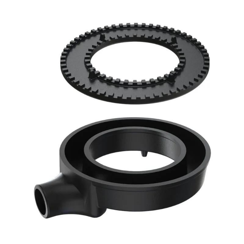 Queimador Simples Dupla Chama Completo Fogão Ferro N1 15cm