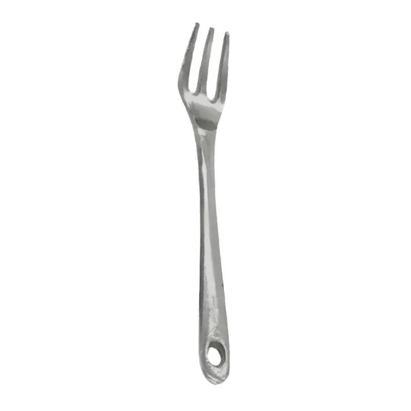 Garfo Doméstico Garfo Pequeno Alumínio Fundido Polido 30cm Resistente Diviforte