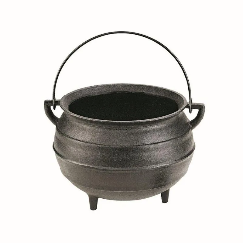 Caldeirão Tripé Artesanal Ferro Fundido 4L Revestimento Antiaderente Panela Mineira 20,5CM