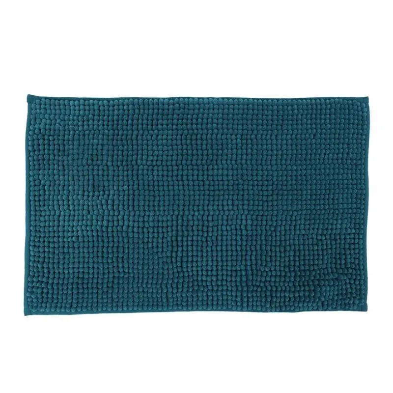 Tapete De Banheiro Bolinha Antiderrapante Azul Claro 58x38cm