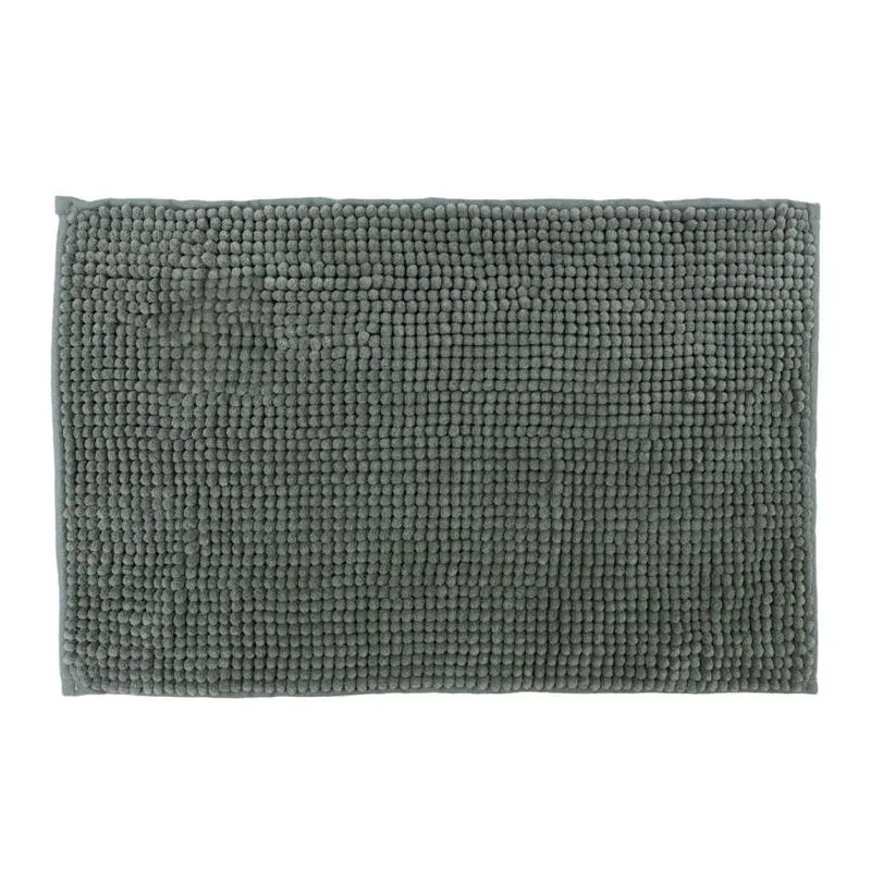 Tapete Para Banheiro Bolinha Antiderrapante Cinza 58x38cm