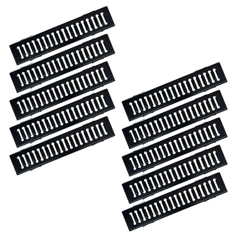 Kit 10 Ralo Grelha GEP001X10OM Escoamento Eficiente Resistente Preto Aço Galvanizado Ouro Minas 10CM