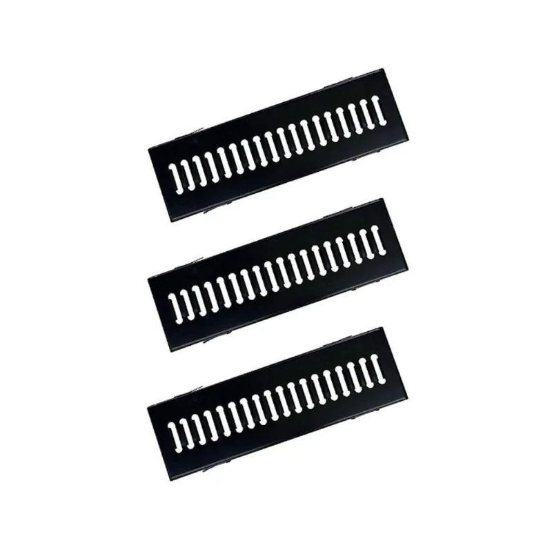 Kit Ralo Grelha GEP002X3OM com Caixilho Preto Ouro Minas 15X50CM