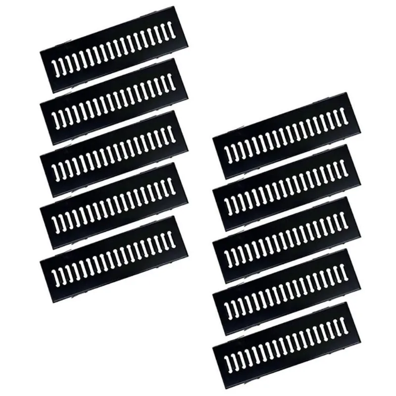 Kit Ralo Grelha com Caixilho Aço Galvanizado Preto 15x50cm Ouro Minas