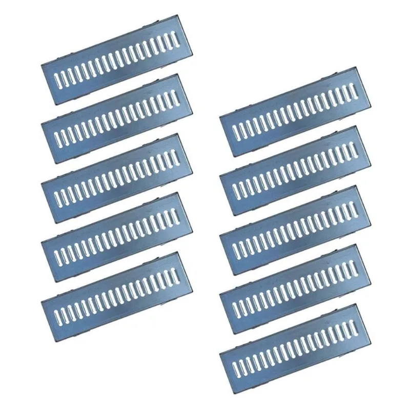 Kit 10 Ralo Grelha Linear GEZ002X10OM Resistente Duravel Inox Ouro Minas 1500Kg