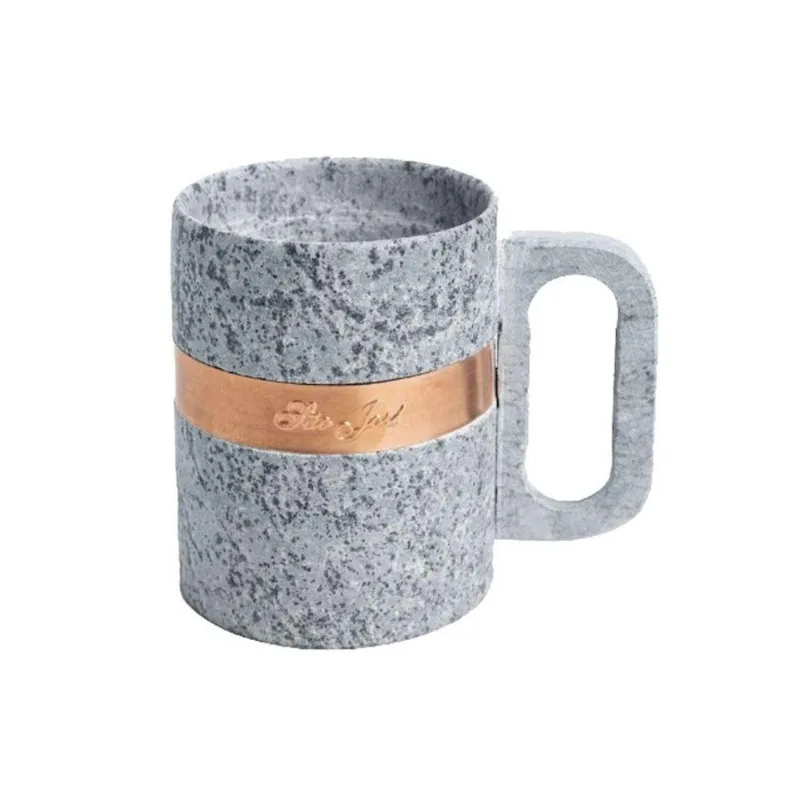 Caneca AF1190INDSJ para Chopp e Cerveja Pedra Sabao com Revestimento em Cobre 500ML Conservacao