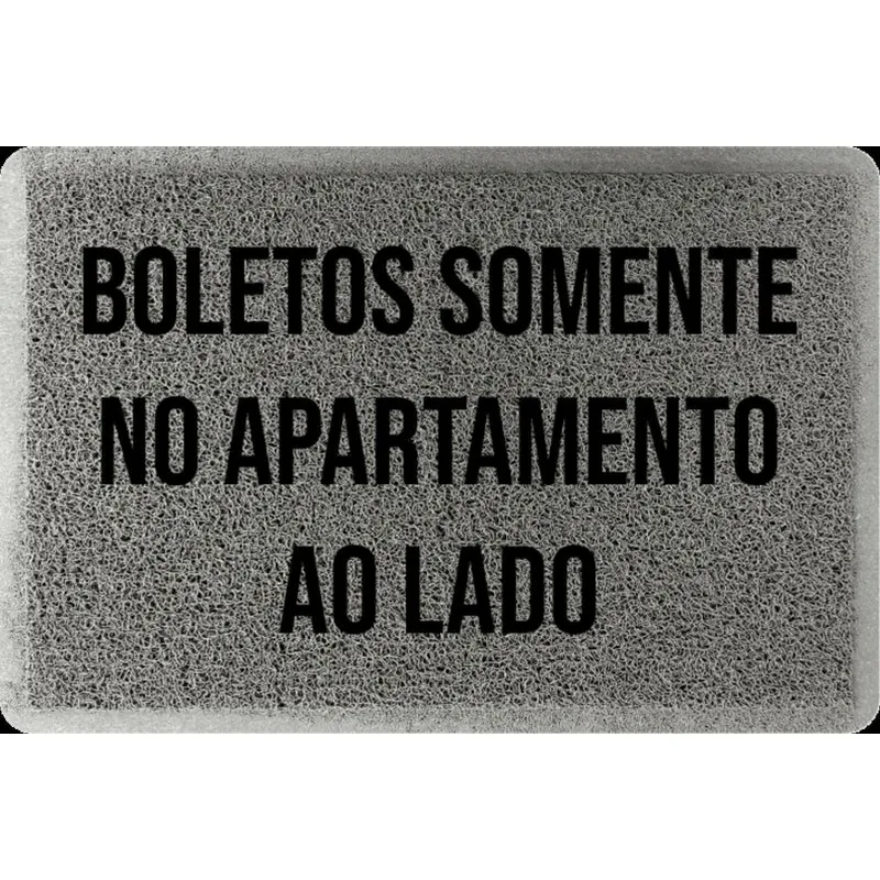 Tapete/Capacho Decoração Boletos No Apartamento Ao Lado