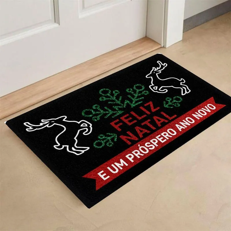 Tapete Natalino Feliz Natal E Um Próspero Ano Novo Decoração