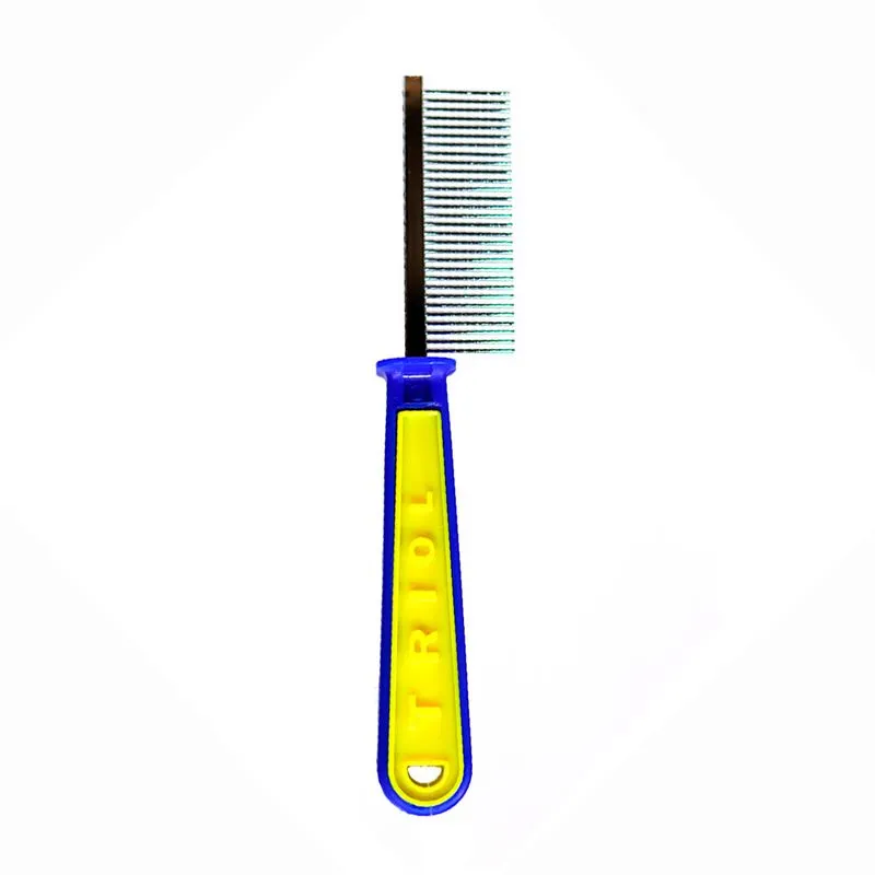 Pente Para Cães E Gatos Cabo De Plástico Savana Pet Com 32 Dentes