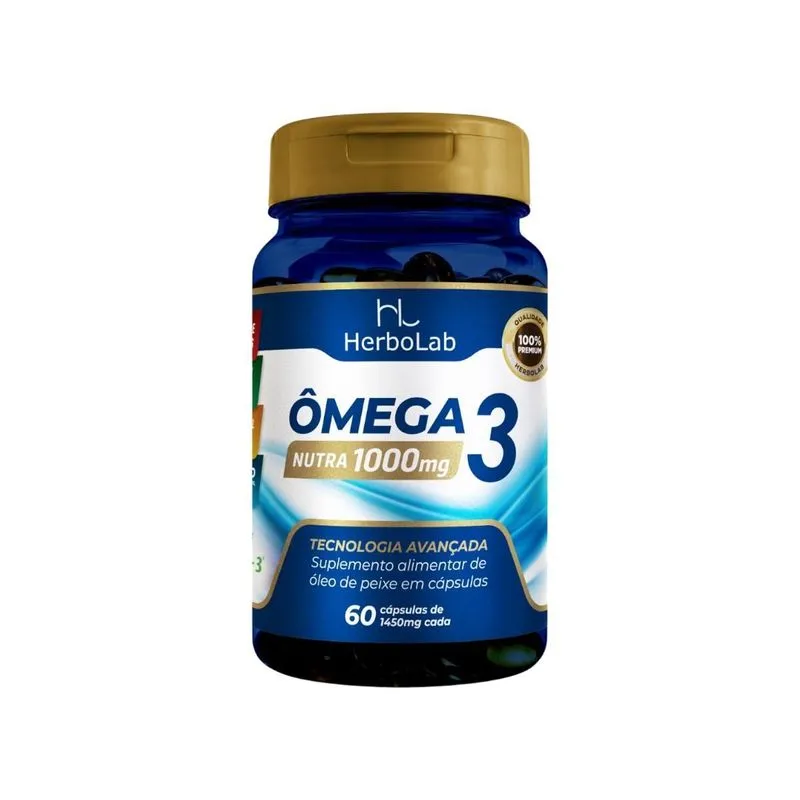 Ômega Nutra (óleo De Peixe) 60 Caps - Herbolab