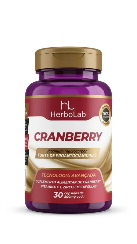 Cranberry 500mg 30caps - Lira Suplementos