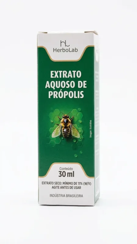 Extrato Aquoso de própolis 30ml herbolab - Lira Suplementos