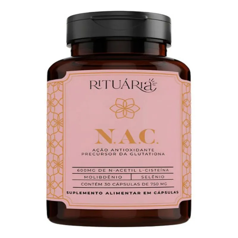 Suplemento Fórmula Nac Glutationa - Rituária - 30cp 750mg Nac