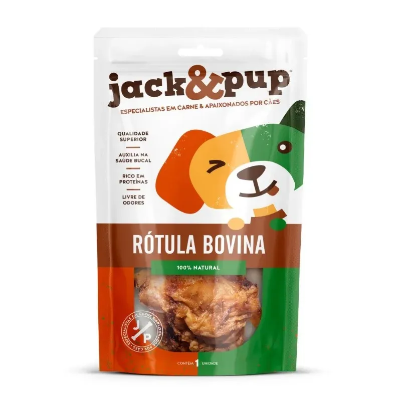 Petisco Snack Jack E Pup Rótula Bovina Para Cães 1un