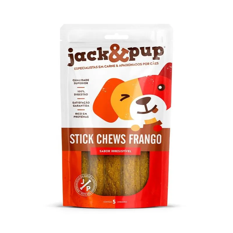 Petisco Jack&amp;pup Sticks Chews Frango Para Cães