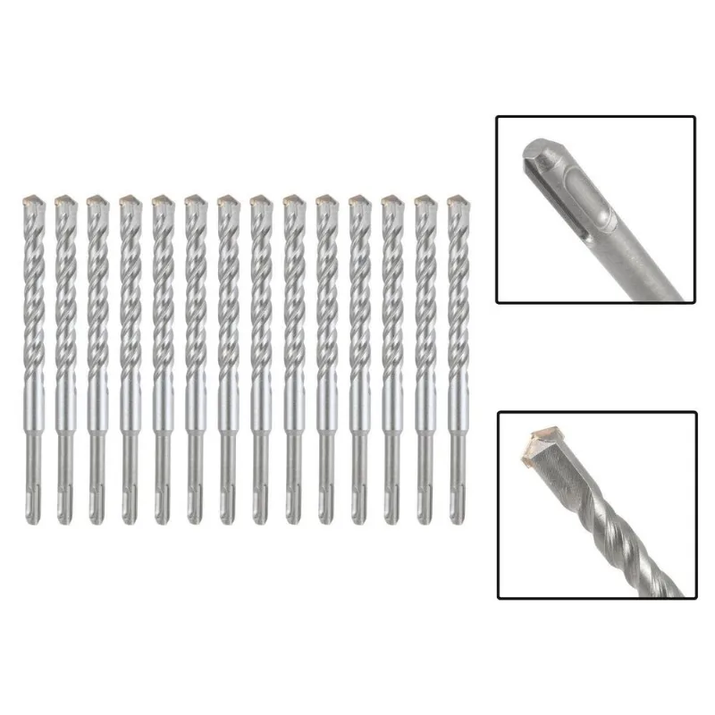 Jogo 14 Brocas Sds Plus 20X310 Mm Aço Carbono Tungstênio