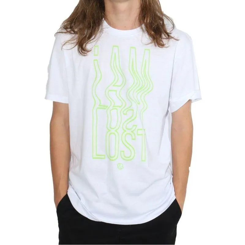 Camiseta Lost I am Lost Masculina Branco P / branco