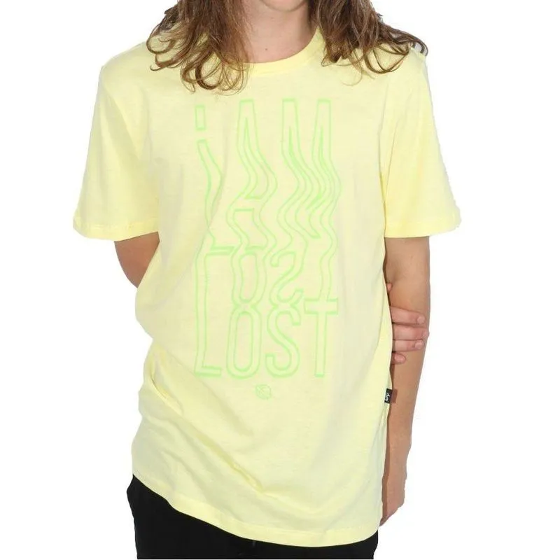Camiseta Lost I am Lost Masculina Amarelo G / amarelo