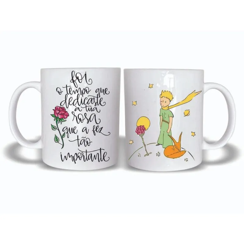 Caneca Pequeno Príncipe 325ml Cerâmica