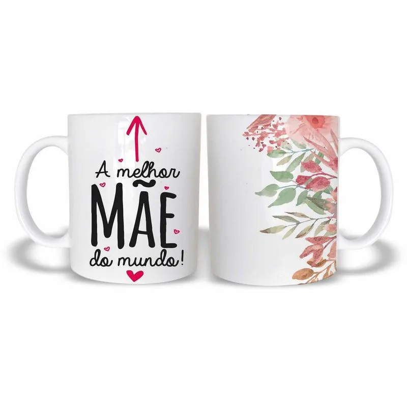 Caneca Melhor Mãe Do Mundo 325Ml Polímero