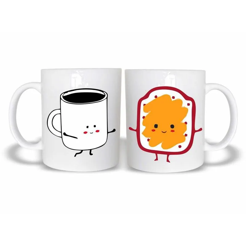 Caneca Casal Frente E Verso 325Ml Polímero