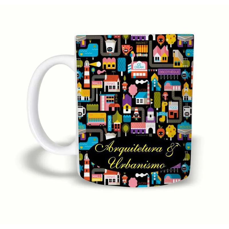 Caneca Graduação Arquitetura 325Ml Polímero